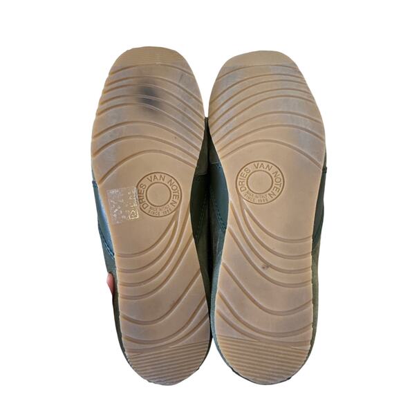 Dries Van Noten Dustin Suede Green Low Top Sneakers Size 38 - Picture 8 of 8